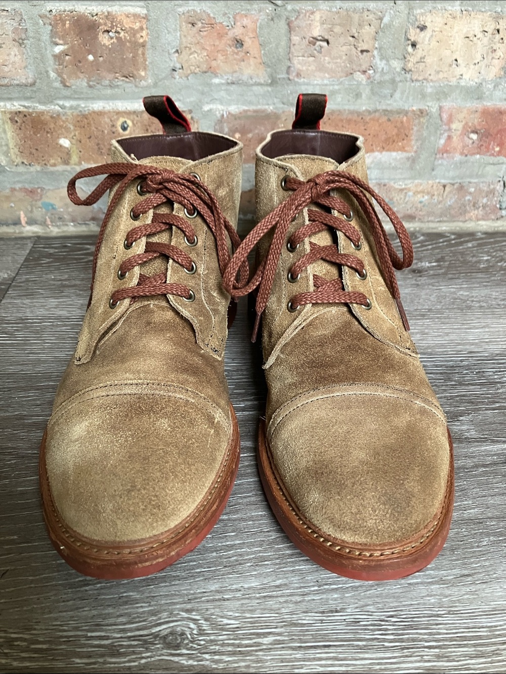 Allen Edmonds Patton Weatherproof Suede Cap-Toe Boots - Picture 4 of 17